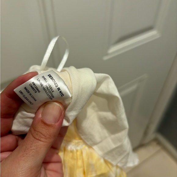 Intermix Adeline Printed Tiered Midi Skirt Yellow and White. - Picture 9 of 9